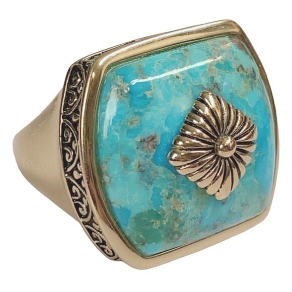 STUDIO BARSE TURQUOISE RING SZ 9.75 Men or Women Unisex Limited Edition HSN - Picture 2 of 7